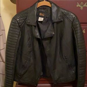 Black Billabong Leather Jacket